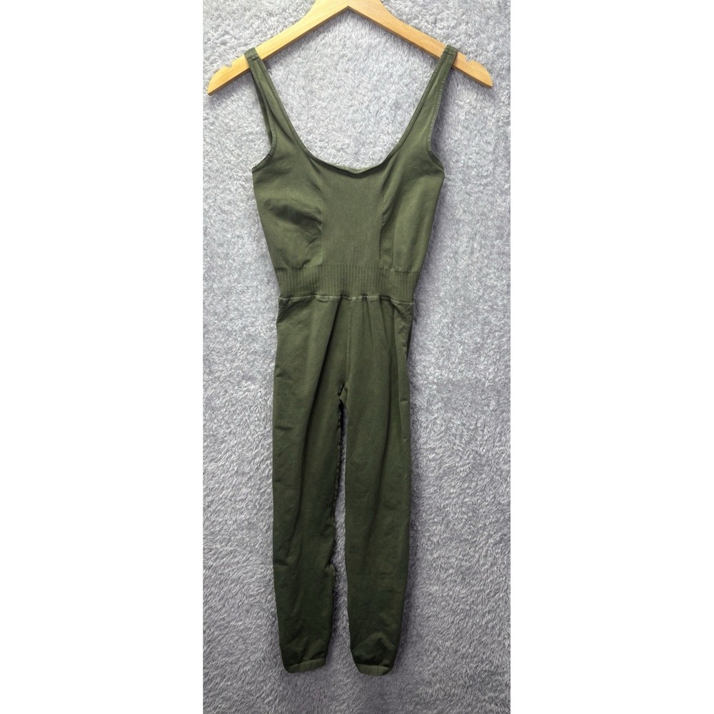 Free People Movement Good Karma Romper XS/S Olive Green Yoga